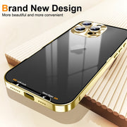 For iPhone 16 Pro Max Frosted Metal Phone Case(Gold)
