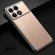 For Xiaomi Redmi K70 Pro Frosted Metal Phone Case(Gold)