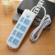Anti-electric Shock Desk Power Strip Socket 8-position 3m, CN Plug - free shipping - PMC TechLife - Order now!