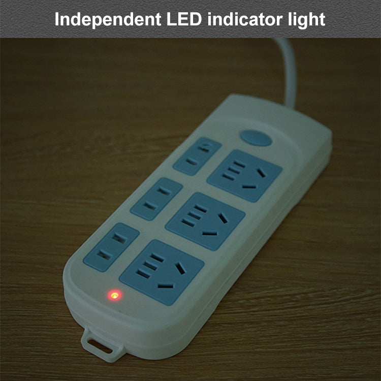 Anti-electric Shock Desk Power Strip Socket 8-position 3m, CN Plug