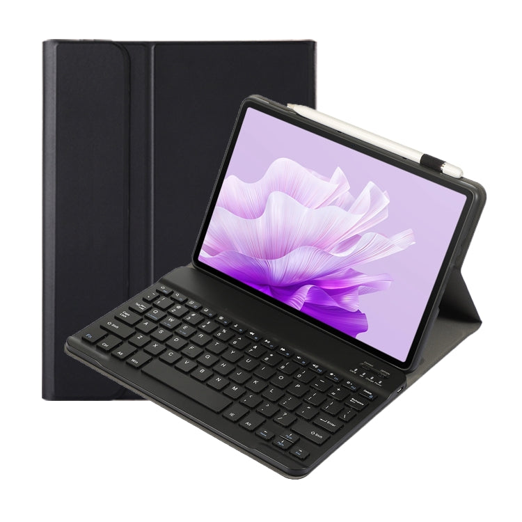 For Huawei MatePad Air 11.5 inch 2023 AH14 Lambskin Texture Ultra-thin Detachable Bluetooth Keyboard Leather Case(Black)