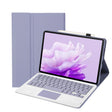 For Huawei MatePad Air 11.5 inch 2023 AH14-A Lambskin Texture Ultra-thin Detachable Bluetooth Keyboard Leather Case with Touchpad(Purple) - Huawei Keyboard by PMC TechLife | Online Shopping South Africa | PMC TechLife