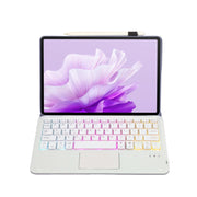 For Huawei MatePad Air 11.5 inch 2023 AH14-AS Lambskin Texture Ultra-thin Detachable Backlight Bluetooth Keyboard Leather Case with Touchpad(Purple)