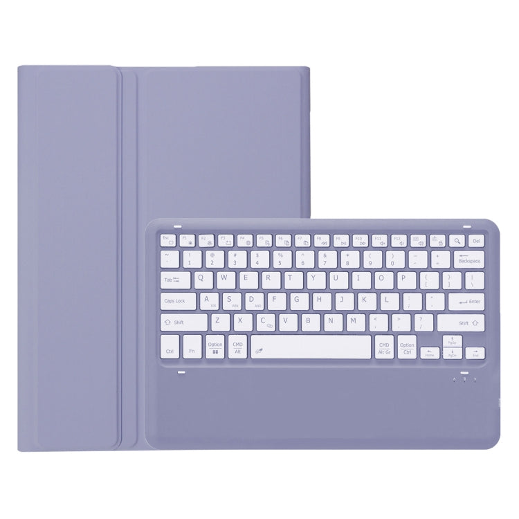 For Honor MagicPad 13 AH16 TPU Ultra-thin Detachable Bluetooth Keyboard Tablet Leather Case(Purple)