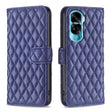 For Honor 90 Lite/X50i Diamond Lattice Wallet Flip Leather Phone Case(Blue) - Honor Cases by PMC TechLife | Online Shopping South Africa | PMC TechLife | Buy Now Pay Later Mobicred