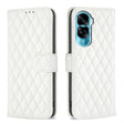 For Honor 90 Lite/X50i Diamond Lattice Wallet Flip Leather Phone Case(White) - Honor Cases by PMC TechLife | Online Shopping South Africa | PMC TechLife | Buy Now Pay Later Mobicred
