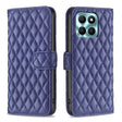For Honor X6a Diamond Lattice Wallet Flip Leather Phone Case(Blue) - Honor Cases by PMC TechLife | Online Shopping South Africa | PMC TechLife | Buy Now Pay Later Mobicred