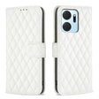 For Honor X7a Diamond Lattice Wallet Flip Leather Phone Case(White) - Honor Cases by PMC TechLife | Online Shopping South Africa | PMC TechLife | Buy Now Pay Later Mobicred