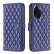 For Honor 100 Pro Diamond Lattice Wallet Flip Leather Phone Case(Blue) - Honor Cases by PMC TechLife | Online Shopping South Africa | PMC TechLife | Buy Now Pay Later Mobicred