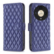For Honor X9b/Magic6 Lite 5G Diamond Lattice Wallet Flip Leather Phone Case(Blue) - Honor Cases by PMC TechLife | Online Shopping South Africa | PMC TechLife | Buy Now Pay Later Mobicred