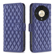 For Honor X9b/Magic6 Lite 5G Diamond Lattice Wallet Flip Leather Phone Case(Blue)