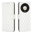 For Honor X9b/Magic6 Lite 5G Diamond Lattice Wallet Flip Leather Phone Case(White) - free shipping - PMC TechLife - Order now!