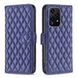 For Honor 200 Lite Global Diamond Lattice Wallet Flip Leather Phone Case(Blue) - Honor Cases by PMC TechLife | Online Shopping South Africa | PMC TechLife | Buy Now Pay Later Mobicred