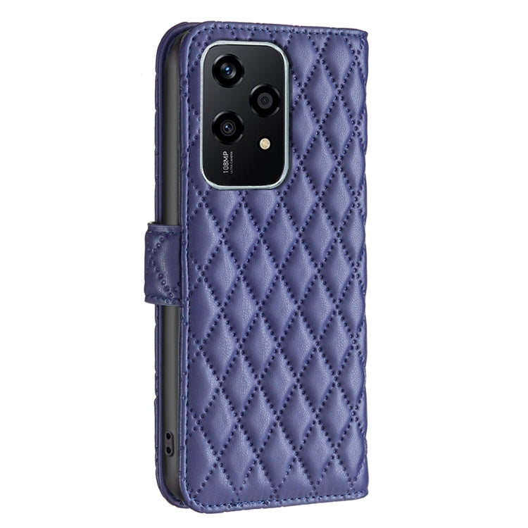 For Honor 200 Lite Global Diamond Lattice Wallet Flip Leather Phone Case(Blue)