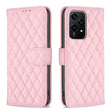 For Honor 200 Lite Global Diamond Lattice Wallet Flip Leather Phone Case(Pink) - Honor Cases by PMC TechLife | Online Shopping South Africa | PMC TechLife | Buy Now Pay Later Mobicred