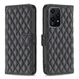 For Honor 200 Lite Global Diamond Lattice Wallet Flip Leather Phone Case(Black) - Honor Cases by PMC TechLife | Online Shopping South Africa | PMC TechLife | Buy Now Pay Later Mobicred