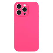For iPhone 16 Pro Pure Color Liquid Silicone Fine Pore Phone Case(Fresh Pink)