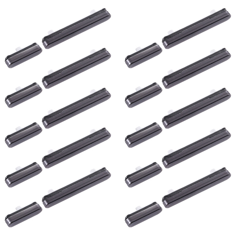 For Samsung Galaxy S22 5G SM-S901 10pcs Power Button + Volume Control Button(Black)
