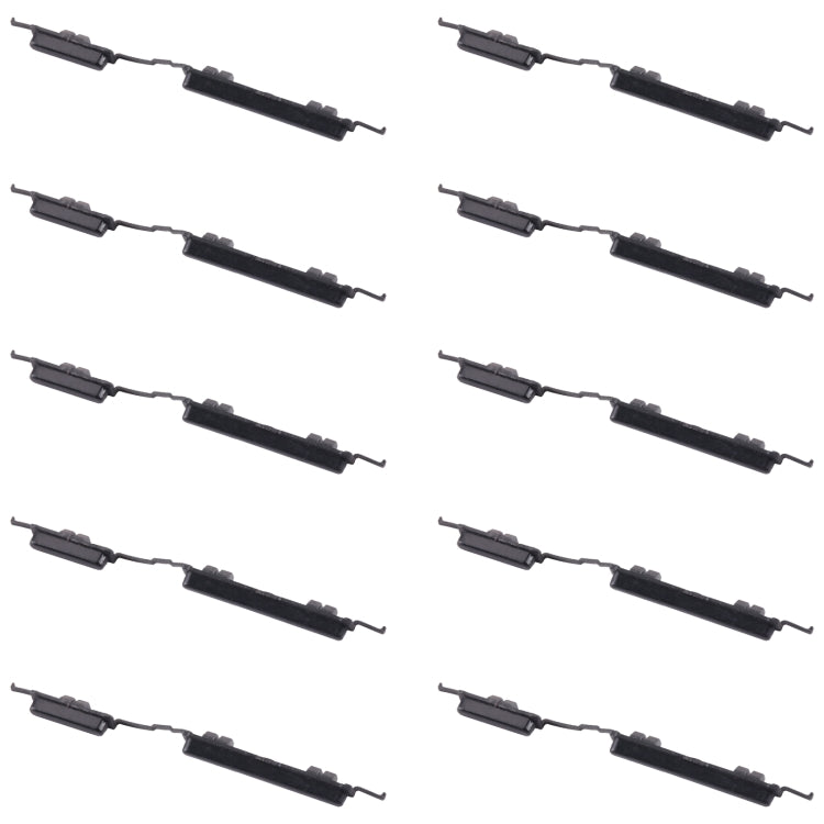 For Samsung Galaxy A01 Core SM-A013 10pcs Power Button + Volume Control Button(Black)