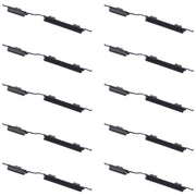 For Samsung Galaxy M01 Core SM-M013 10pcs Power Button + Volume Control Button(Black)