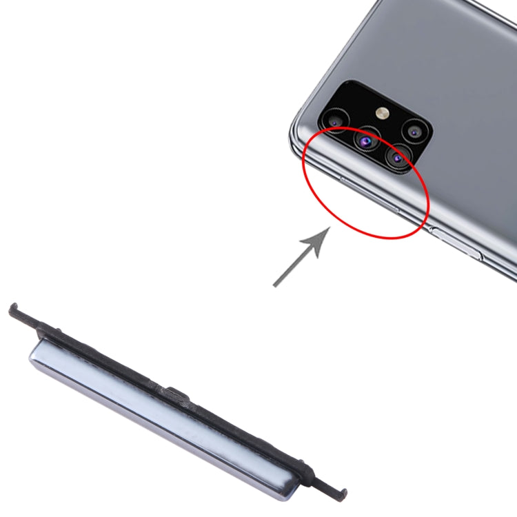 For Samsung Galaxy M31s SM-M317 10pcs Volume Control Button(Black)