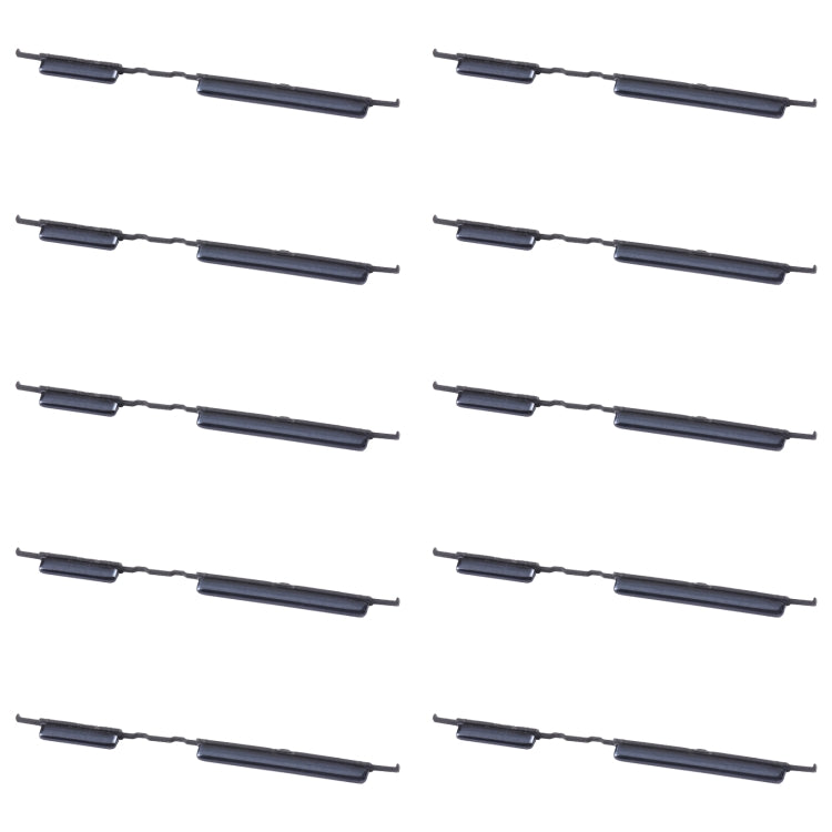 For Samsung Galaxy A42 5G SM-A426 10pcs Power Button + Volume Control Button(Black)