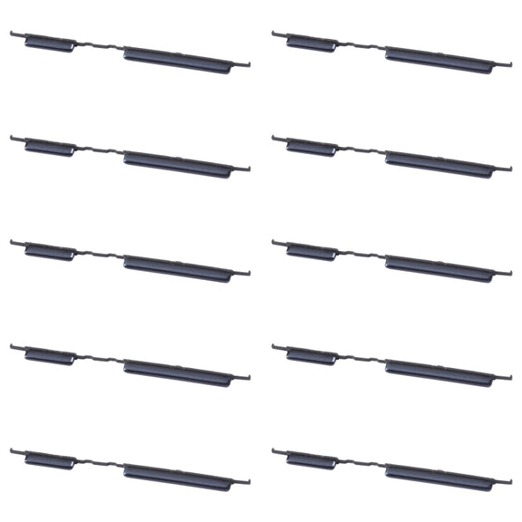 For Samsung Galaxy A42 5G SM-A426 10pcs Power Button + Volume Control Button(Black)