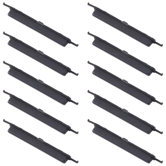 For Samsung Galaxy A12 SM-A125 10pcs Volume Control Button(Black)