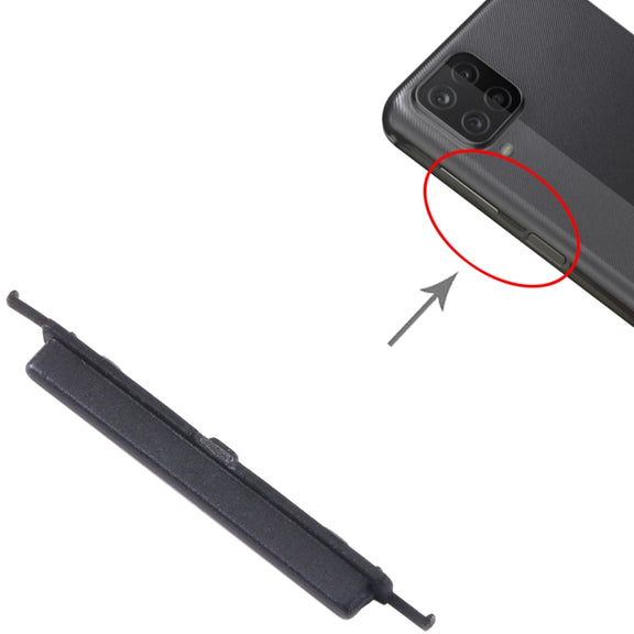 For Samsung Galaxy A12 Nacho SM-A127 10pcs Volume Control Button(Black)