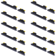 For Samsung Galaxy A33 5G SM-A336 10pcs Power Button + Volume Control Button(Black)