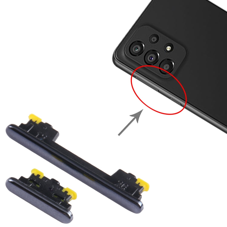 For Samsung Galaxy A53 5G SM-A536 10pcs Power Button + Volume Control Button(Black)
