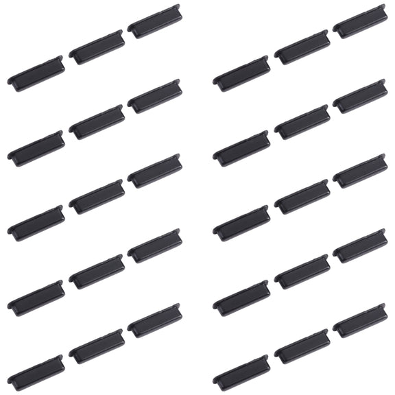 For Samsung Galaxy J4 Core SM-J410 10pcs Power Button + Volume Control Button(Black)