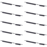 For Samsung Galaxy A02s SM-A025 10pcs Power Button + Volume Control Button(Black)