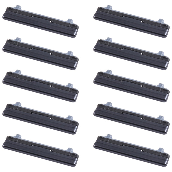 For Samsung Galaxy Z Flip 5G SM-F707 10pcs Volume Control Button(Black)
