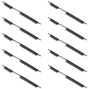 For Samsung Galaxy M32 SM-M325 10pcs Power Button + Volume Control Button(Black)