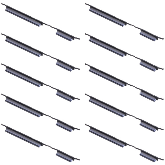 For Samsung Galaxy M20 SM-M205 10pcs Power Button + Volume Control Button(Black)