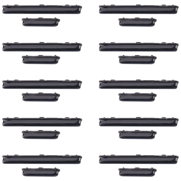For Samsung Galaxy A60 SM-A606 10pcs Power Button + Volume Control Button(Black)
