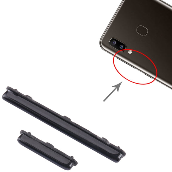 For Samsung Galaxy A70 SM-A705 10pcs Power Button + Volume Control Button(Black)
