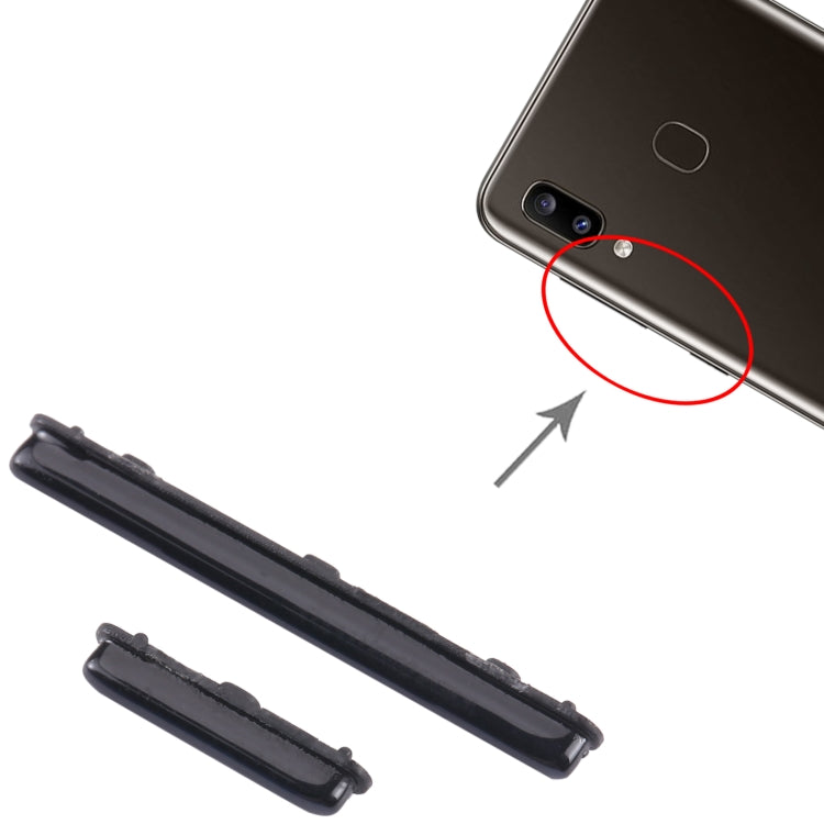 For Samsung Galaxy A51 SM-A515 10pcs Power Button + Volume Control Button(Black)