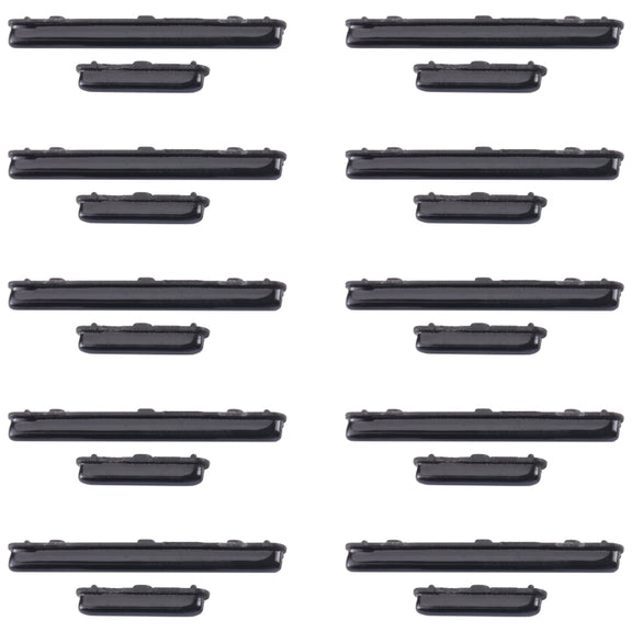 For Samsung Galaxy A51 SM-A515 10pcs Power Button + Volume Control Button(Black)