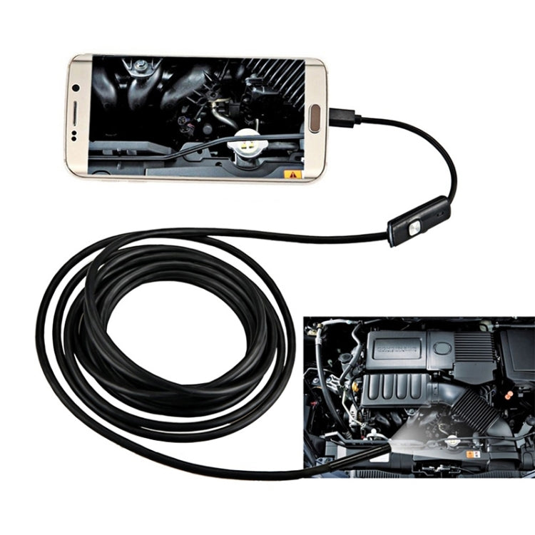 AN97 Water-resistant Micro USB Endoscope Hard Tube Inspection Camera for Parts of OTG Function Android Mobile Phone, with 6 LEDs, Lens Diameter:7mm(Length: 2m)
