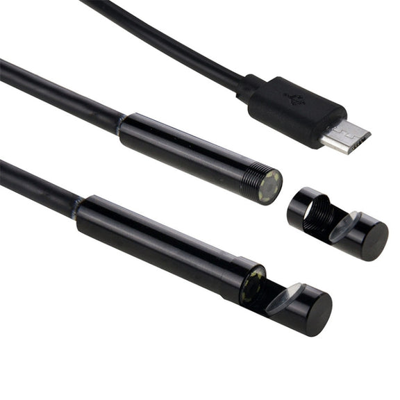 AN97 Water-resistant Micro USB Endoscope Hard Tube Inspection Camera for Parts of OTG Function Android Mobile Phone, with 6 LEDs, Lens Diameter:7mm(Length: 2m)