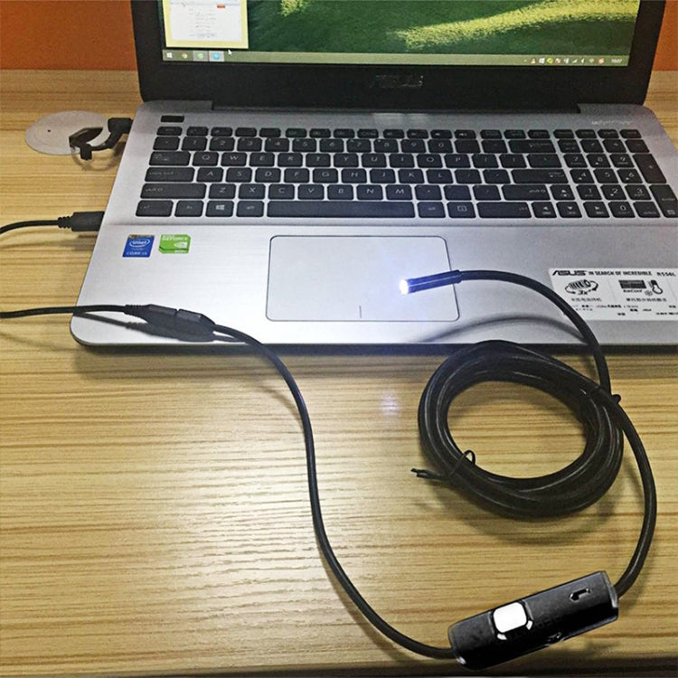 AN97 Water-resistant Micro USB Endoscope Hard Tube Inspection Camera for Parts of OTG Function Android Mobile Phone, with 6 LEDs, Lens Diameter:7mm(Length: 2m)
