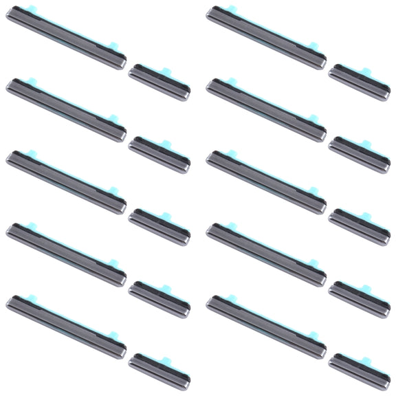 For Samsung Galaxy S20 Ultra SM-G988 10pcs Power Button + Volume Control Button(Grey)