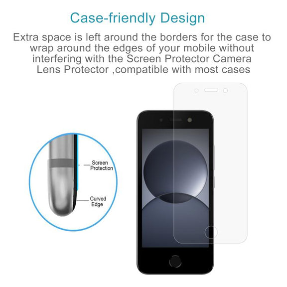 For itel A20 10pcs 0.26mm 9H 2.5D Tempered Glass Film