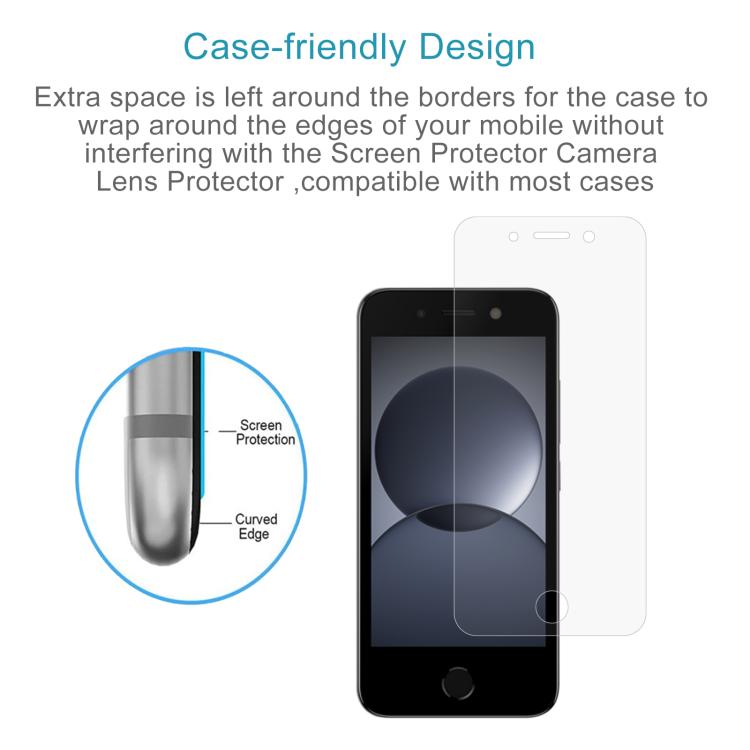 For itel A20 10pcs 0.26mm 9H 2.5D Tempered Glass Film