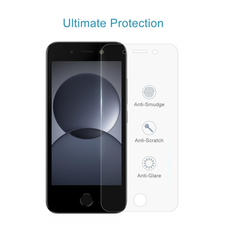 For itel A20 10pcs 0.26mm 9H 2.5D Tempered Glass Film