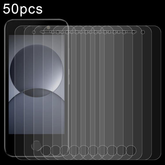 For itel A20 50pcs 0.26mm 9H 2.5D Tempered Glass Film