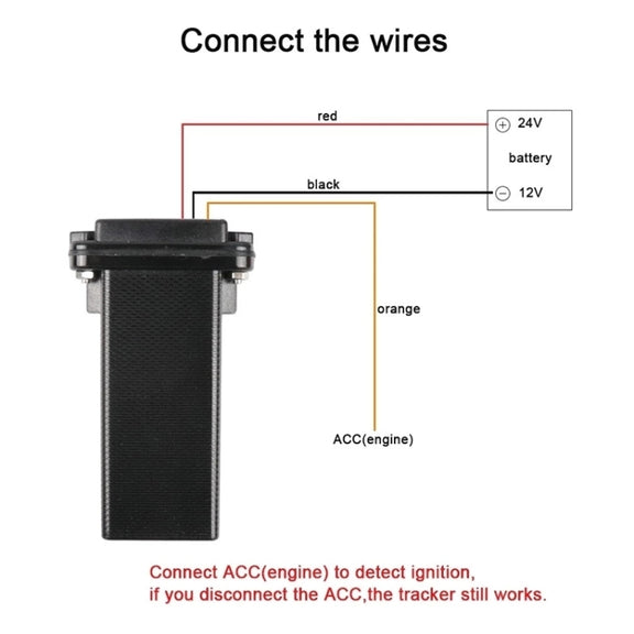 4G AU Version 9V-30V 3Pin GPS Positioning Tracker Mini Water-resistant Vehicle Tracking System