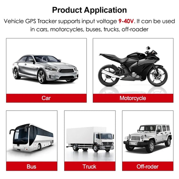 4G AU Version 9V-30V 3Pin GPS Positioning Tracker Mini Water-resistant Vehicle Tracking System
